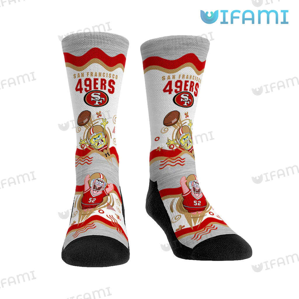 Awesome 49ers SpongeBob SquarePants Patrick Star Socks San Francisco 49ers Gift