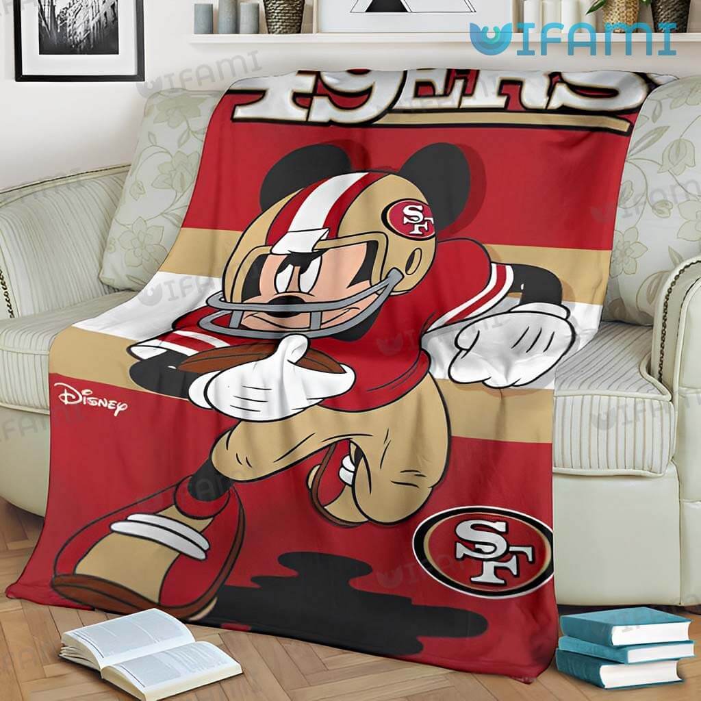 Cozy Up With This Disney-Themed 49Ers Throw Blanket