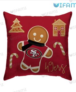 49ers Throw Pillow Christmas San Francisco 49ers Gift