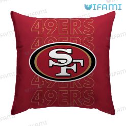 49ers Throw Pillow Logo San Francisco 49ers Gift