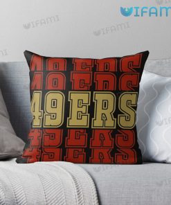 49ers Throw Pillow Red And Brown San Francisco 49ers Gift