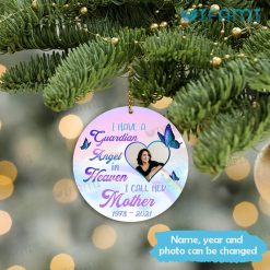 Angel In Heaven Ornament I Have A Guardian Personalized Memorial Present Xmas