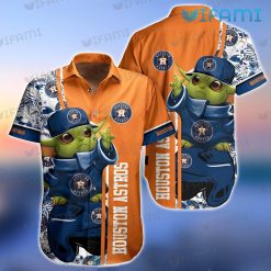 Astros Hawaiian Shirt Baby Yoda Short Clothes Houston Astros Fan Gift