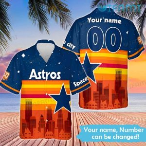 Astros Hawaiian Shirt Personalized Space City Personalized Houston Astros Gift