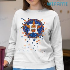 Astros Shirt Falling Heart Logo Houston Atros Sweatshirt Gift