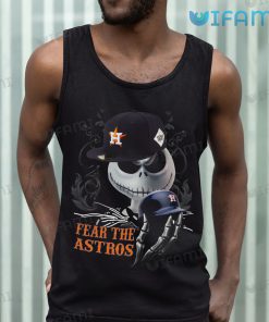 Astros Shirt Jack Skellington Fear The Astros Tank TopGift For Stros Fan
