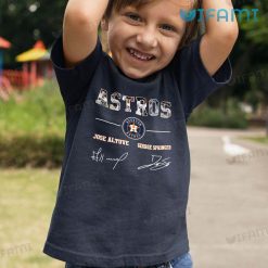 Astros Shirt Jose Altuve George Springer Signature Houston Astros Kid Tshirt Gift