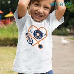 Astros Shirt Nurse Heartbeat Logo Houston Astros Kid Shirt Gift