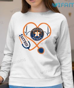 Astros Shirt Nurse Heartbeat Logo Houston Astros Sweatshirt Gift