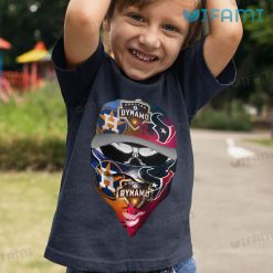 Astros Shirt Texans Rockets Dynamo Skull Mask Hat Houston Astros Kid Tshirt Gift