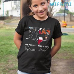 Astros Shirt Texas Dak Prescott Jose Altuve Cowboys Houston Astros Kid Tshirt Gift