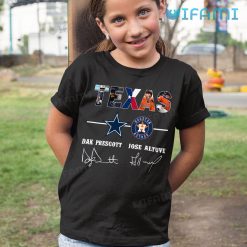 Astros Shirt Texas Jose Altuve Dak Prescott Cowboys Houston Astros Kid Tshirt Gift