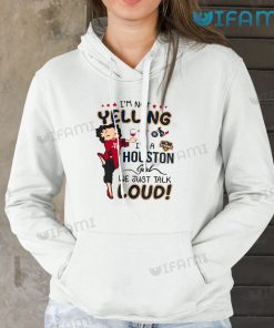 Astros Shirt Women Betty Boop Im Not Yelling Im A Houston Girl Rockets Texans Dynamo Astros Hoodie Gift