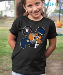 Astros Shirt Women Mickey Minnie Mouse Houston Astros Kid Shirt Gift