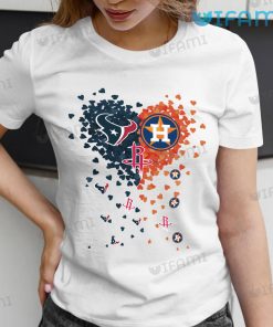 Astros Shirt Womens Heart Texans Rockets Houston Astros Gift