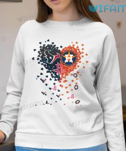 Astros Shirt Womens Heart Texans Rockets Houston Astros Sweatshirt Gift