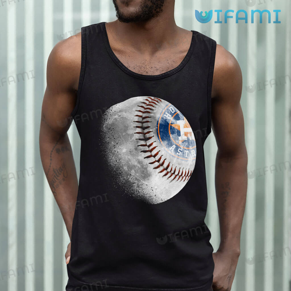 Astros T-Shirt Baseball Moon Houston Astros Gift
