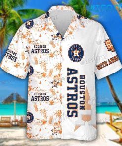 Astros Tropical Shirt 60th Anniversary Pineapple Coconut Tree Houston Astros Present Front