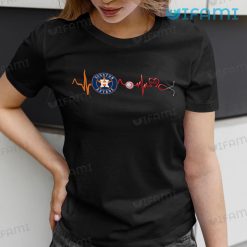 Astros Woman Shirt Nurse Heartbeat Houston Astros Gift