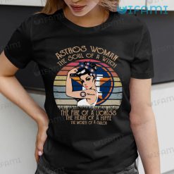 Astros Woman Shirt The Soul Of A Witch Houston Astros Gift