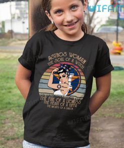 Astros Woman Shirt The Soul Of A Witch Houston Astros Kid Tshirt Gift