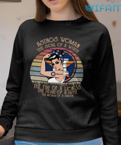 Astros Woman Shirt The Soul Of A Witch Houston Astros Sweatshirt Gift
