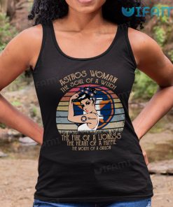 Astros Woman Shirt The Soul Of A Witch Houston Astros Tank Top Gift