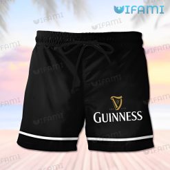 Black Guinness Hawaiian Shirt Logo Guinness Beer Short