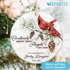 Cardinals Appear When Angels Are Near Custom Ornament Memorial Gift