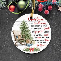 Christmas In Heaven Chair Ornament They Will Be There Remembrance Gift