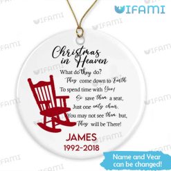 Custom Christmas In Heaven Ornament Chair What Do They Do In Sympathy Gift