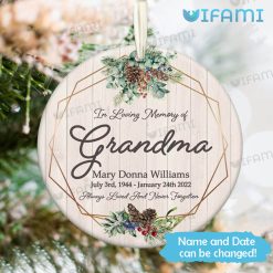 Custom In Loving Memory Of Grandma Ornament Memorial Gift