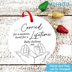 Custom Miscarriage Ornament Carried Lifetime Infant Loss Present Xmas