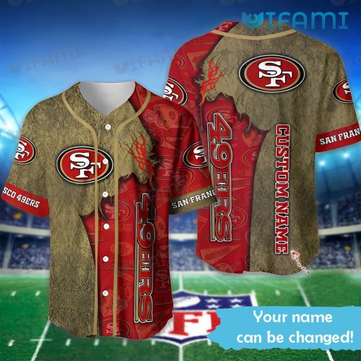 Custom Name 49ers Baseball Jersey Jesus San Francisco 49ers Gift