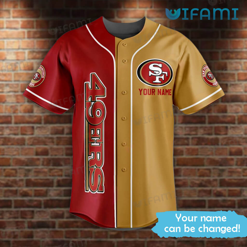 Custom Name 49ers Baseball Jersey Players San Francisco 49ers Gift