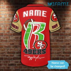 Custom Name 49ers Baseball Jersey Ruff Ryders 49ers Present Back