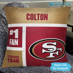 Custom Name 49ers Pillow Logo San Francisco 49ers Gift