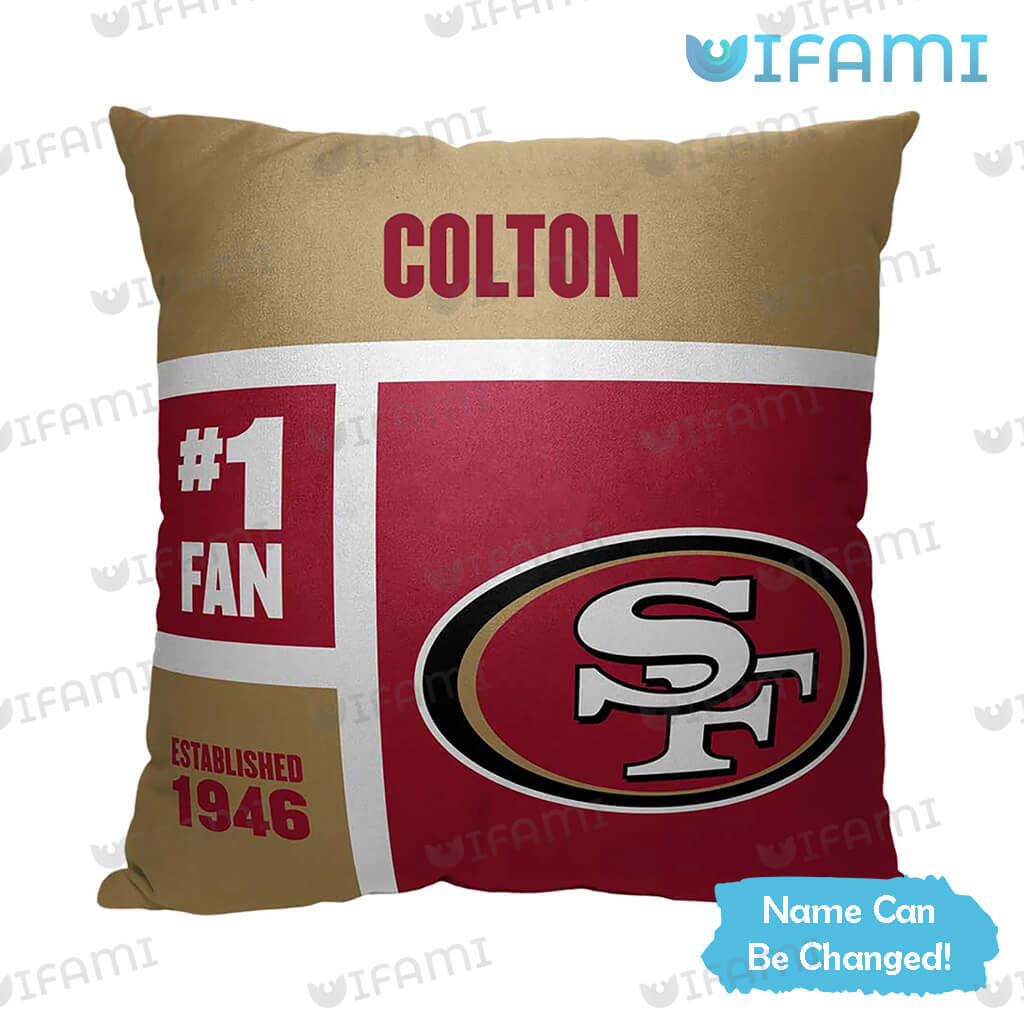 Custom Name 49ers Pillow Logo San Francisco 49ers Gift