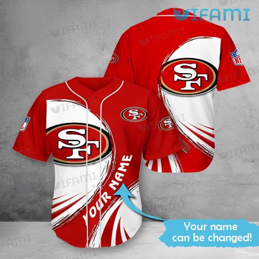 Custom Name SF 49ers Baseball Jersey San Francisco 49ers Gift