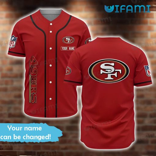 Custom Name San Francisco 49ers Baseball Jersey 49ers Gift