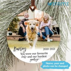 Pet Remembrance Ornament Personalized Lived Forever Pet Bereavement Gift