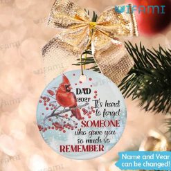 Custom Red Cardinal Christmas Ornament Its Hard To Forget Someone Present For Bereavement