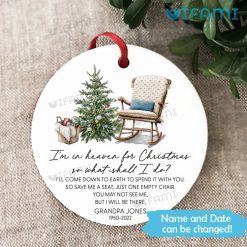 Customized Christmas In Heaven Ornament I’m In Heaven For Christmas So What Shall I Do In Sympathy Gift