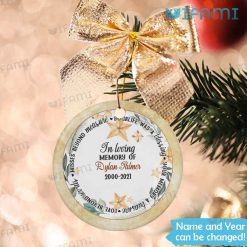 Customized In Loving Memory Christmas Ornament Misses Beyond Measure Memorial Present
