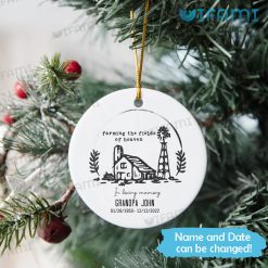 Customized In Loving Memory Ornament Farming The Fields Of Heaven Unique Memorial Gift