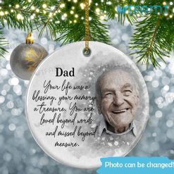 Custom Dad Memorial Ornament I Have An Angel In Heaven I Call Him Dad Memorial Gift