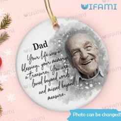 Dad Memorial Ornament Your Life Was A Blessing Memorial Present