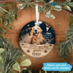 Dog Memorial Ornament Personalized Pet Memorial Gift