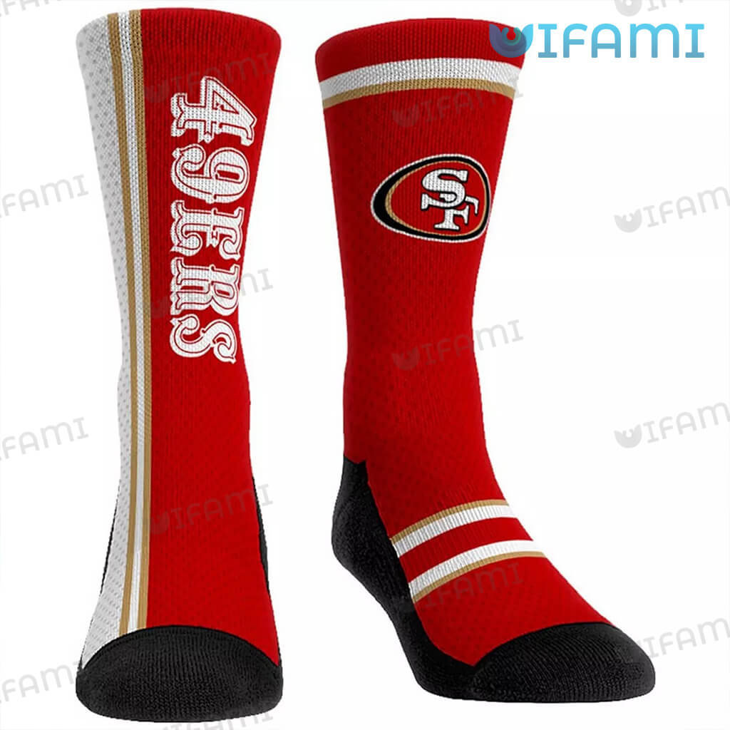 Classic Forty Niner Socks Logo San Francisco 49ers Gift