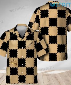 Guinness Hawaiian Shirt Checkerboard Pattern Beer Guinness Gift